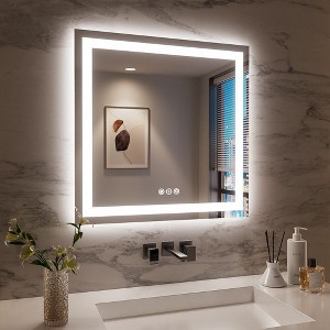Sapphtopaz Frameless Bathroom Mirror, Smart Vanity Mirror Decorative Wall Mirrors for Bathroom, Over Sink, Bedroom - 1 of 4