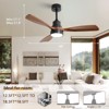 HOMLUX 48" Remote Control Ceiling Fan w/LED Lights 6-Speed Reversible Motor - 2 of 4