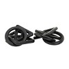 Set of 2 Wood Chain Sculpture Black – CosmoLiving by Cosmopolitan: Contemporary Desk Art, Indoor Decorative Links - 4 of 4