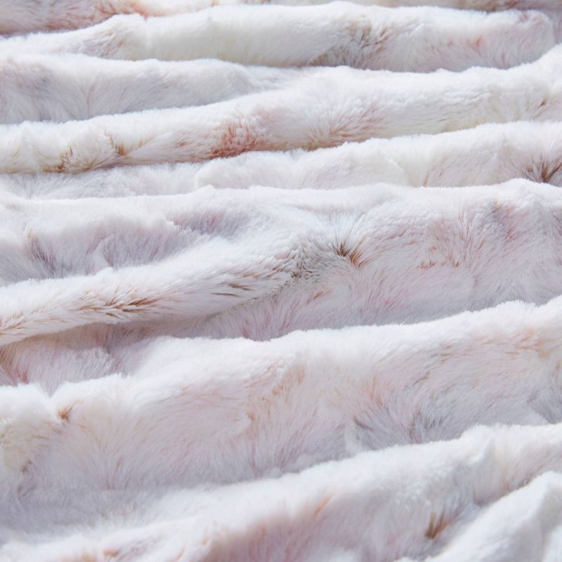 60"x70" Oversized Aina Faux Fur Throw Blanket - Madison Park, 4 of 8