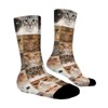 Cool Cats Women Printed Crew Socks Funny Funky Socks Soft Polyester Novelty Gifts for Artists Men - 3 of 4