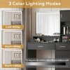 Vanity Desk with Mirror and Lights, Makeup Vanity with Drawers & Shelves, 3 Lighting Modes, Vanity for Bedroom & Dressing Room - 2 of 4