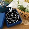 Wedding Gifts for Couples 2025 - First Christmas Married Glass Ornament, Mr and Mrs Gifts, Wedding Ideas for Newly Wed - 3 of 4