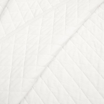 Pure White Twin XL Cotton Reversible Quilt Set