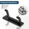 LunaLulinlk Door Hook, Extra Sticky 10LB Max, Black Self-Adhesive Wall Hanger for Towel, Coat, Purse, Bathroom & Kitchen - 3 of 4