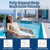 3 Pieces Patio Wicker Glider Chairs, Outdoor Swivel Rockers Patio Chairs Set of 2 with Thickened Cushions and Glass Coffee Table - 4 of 4
