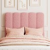 Twin Bed Frame with Storage Drawer and Headboard, Velvet Upholstered Twin Platform Bed Frame for Girls, Strong Wooden Slats Support - 4 of 4