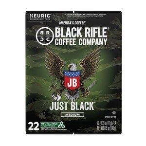 Black Rifle Coffee Company Just Black Medium Roast Coffee Pods - 22ct - 1 of 3