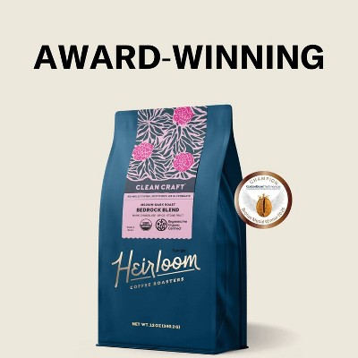 Heirloom Coffee Roasters Bedrock Blend Dark Roast Ground Coffee -12oz