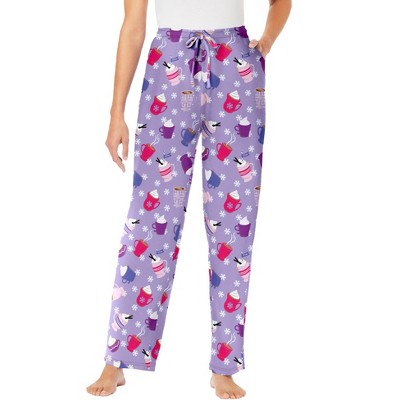 Dreams & Co. Plus Size Knit Sleep Pant