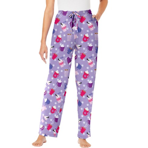 Dreams & Co. Women's Plus Size Knit Sleep Pant : Target