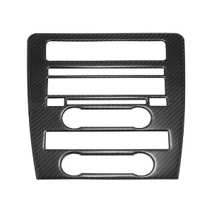 Unique Bargains Center Control CD Decoration Panel Sticker Decals for Mustang 2009-2013 Black Carbon Fiber - 1 of 4