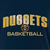NBA Denver Nuggets Women's Long Sleeve Crew Neck Fashion T-Shirt - 4 of 4
