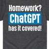 Boys' - Instant Message - Homework ChatGTP Has It Covered Short Sleeve Graphic T-Shirt - 2 of 4