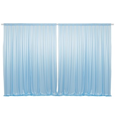 Lann’s Linens (set Of 2) Photography Backdrop Curtains, Baby Blue - 5ft