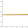 Black Bow Jewelry 3.2mm, 14k Yellow Gold, Solid Beveled Curb Chain Necklace - 4 of 4