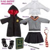 9pc Hermione Granger Inspired 18" Doll Outfit-Compatible w American Girl Dolls, Includes Robe, Wand, Book, Sweater, Shirt, Skirt, Socks, Shoes & Tie - 4 of 4