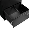 SEVOBAL Utility Storage Cabinet Lateral File Cabinet with Lock for Secure Document Organization, Black, 43"*28"*6" - 2 of 4