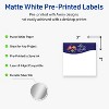 Avery Labels, 3" x 3", Silver-Snowflakes, Matte, 60ct - 2 of 4