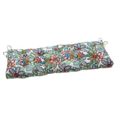 60" x 18" Outdoor/Indoor Tufted Bench/Swing Cushion Copeland Fiesta Blue - Pillow Perfect