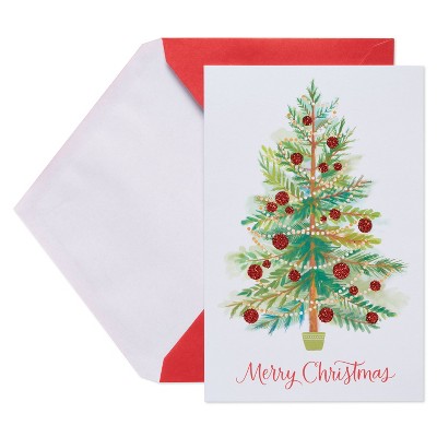 Carlton Card 14ct Merry Christmas Tree Boxed Cards