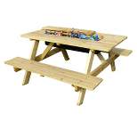 Rectangle Hardwood Cooler Picnic Table Kit - Merry Products
