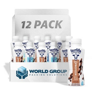 Fairlife High Protein Shake Bottles 12 pk -Vanilla&Chocolate- 2g Sugar,150 Calories,8 Naturally Occurring Vitamins & Minerals for Fitness Enthusiasts - 1 of 4