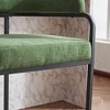 CAVINAS 25.6"Modern Chenille Bar Stools Counter Height,Set of 2,Upholstered Counter Stools,Sleek Bar Chairs with Armrest& Footrest for Dining - 4 of 4