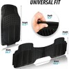 Zone Tech All Weather Rubber Car Interior Floor Mats 3-Piece Trimmable Waterproof Black Heavy Duty Interior Floor Mats Universal Fit - 2 of 4