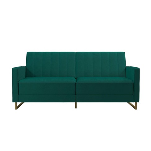 Green velvet store couch target