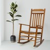 Kozyard High-Back Slat Rocking Chair Set – Solid Wood Rockers for Porch, Indoor, or Outdoor Use - 2 of 4
