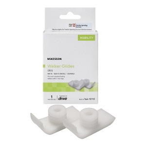 McKesson Walker Ski Glides for 1" Canes, 48 Pairs - 1 of 4