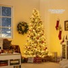 Tangkula 6/7/8 FT Artificial Christmas Tree w/1108 PE PVC Branch Tips & 250/340/450 LED Lights - 2 of 4