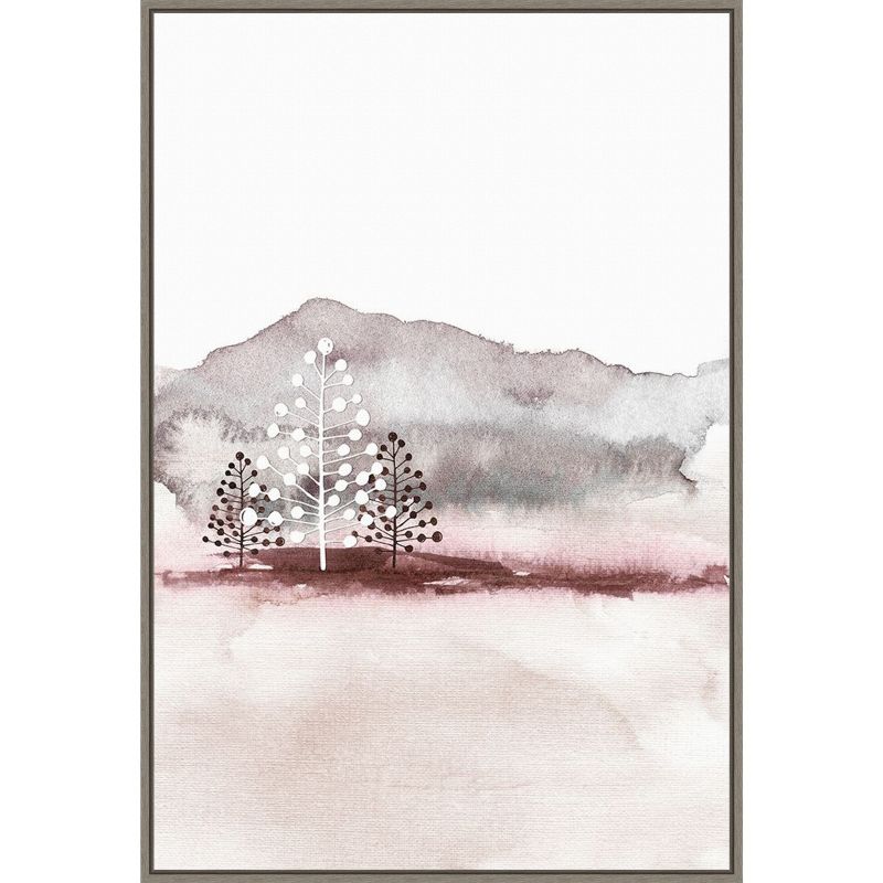 Amanti Art Holiday Time 2 Christmas Trees by Design Fabrikken Canvas Wall Art Print Framed 23-in. W x 33-in. H., 1 of 7