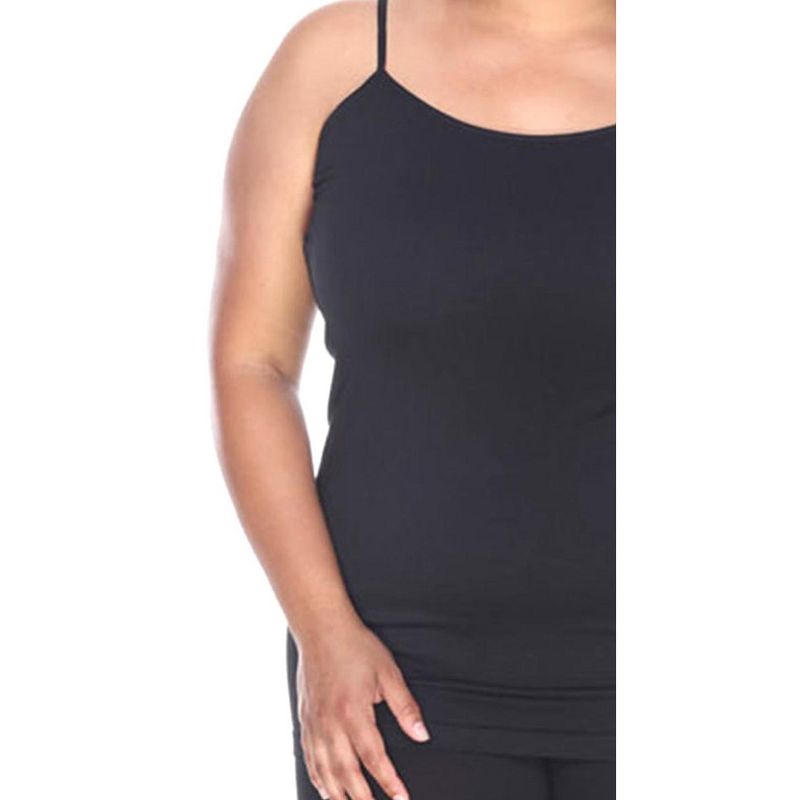 Women's Plus Size Tank Top - One Size Fits Most Plus - White Mark, 3 of 4