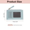 Unique Bargains PU Leather Zipper Design Credit Card Holder 2 Pcs - 2 of 4
