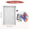 Unique Bargains Mesh Durable Polyester Drawstring Lockable Laundry Bags 6 Pcs - 3 of 4