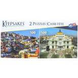 The Canadian Group Set of 2 Keepsakes 500 Piece Jigsaw Puzzles | Mexico City / Barranquilla
