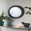 FONTOI Circle Wall Mirror with Wooden Black Frame, Antique-Inspired Accent for Living Room, Foyer, Bathroom, or Office, Black, 23.6"*23.6"*0.8" - 4 of 4