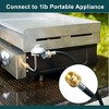 GASPRO 18-Foot Propane Hose Adapter, Compatible with Mr. Heater Buddy Heater, Portable Grill, and More, Connects to 5-100lb Tank - 4 of 4