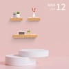 ChicFurnit Wall Shelf Set Floating Wood Shelves Invisible Brackets Hanging Shelf for Books Storage for Indoor Living Room, Maple, 23.62"*5.31"*1.97" - 2 of 4