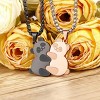 Matching Panda Couple Necklace Set - Cute Hugging Puzzle Design Gift for Him/Her - 2 of 4