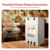 VEVOR 3 Phase Converter - 15HP 53A 220V Single Phase to 3 Phase Converter, 220V Input/Output, Digital Phase Shifter, Gray - 3 of 4