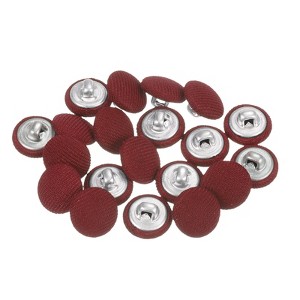 Unique Bargains Metal Shank Round Cloth Covered DIY Sewing Buttons 20 Pcs - 1 of 4