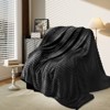 White Warm Blanket with Breathable and Soft for Couch and Bed - 3 of 4