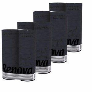 Evideco French Home Goods 3-Ply 140-Sheet Black Toilet Paper Luxury Bulk Sandalwood-Scented Tube Embossed - 1 of 4
