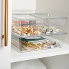 Martha Stewart 4pc 2 Small, Medium & Large Plastic Stackable Storage Box with Lids Clear: Desk Organizer, Office Storage - 2 of 4