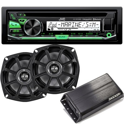 Kicker Motorcycle System with JVC KD-97MBS