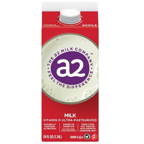 A2 Milk Whole Vitamin D Ultra Pasteurized 59 Fl Oz Target