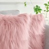 Unique Bargains Plush Decorative Solid Throw Modern Bedroom Pillow Covers 2 Pcs - 3 of 4